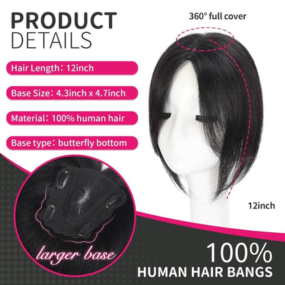 Hair Toppers wigs for Women Real Human Hair with Thinning Hair Lace Base Hair Pieces