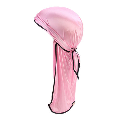 Imitation Silk Edge Long Tail Pirate Hat Hip-Hop Cloak Towel Hat Toe Hat silky durag