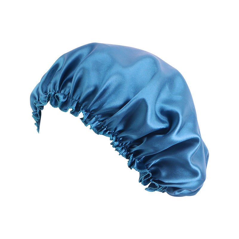Satin lace nightcap shower cap beauty makeup cap silk home hat TJM-250