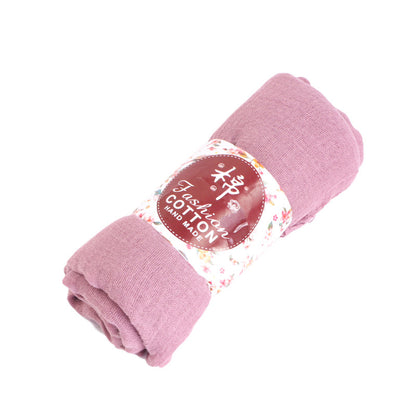 Breathable cotton and linen headscarf, bubble gauze scarf, wrapped headscarf, headscarf cap JDWJ-32