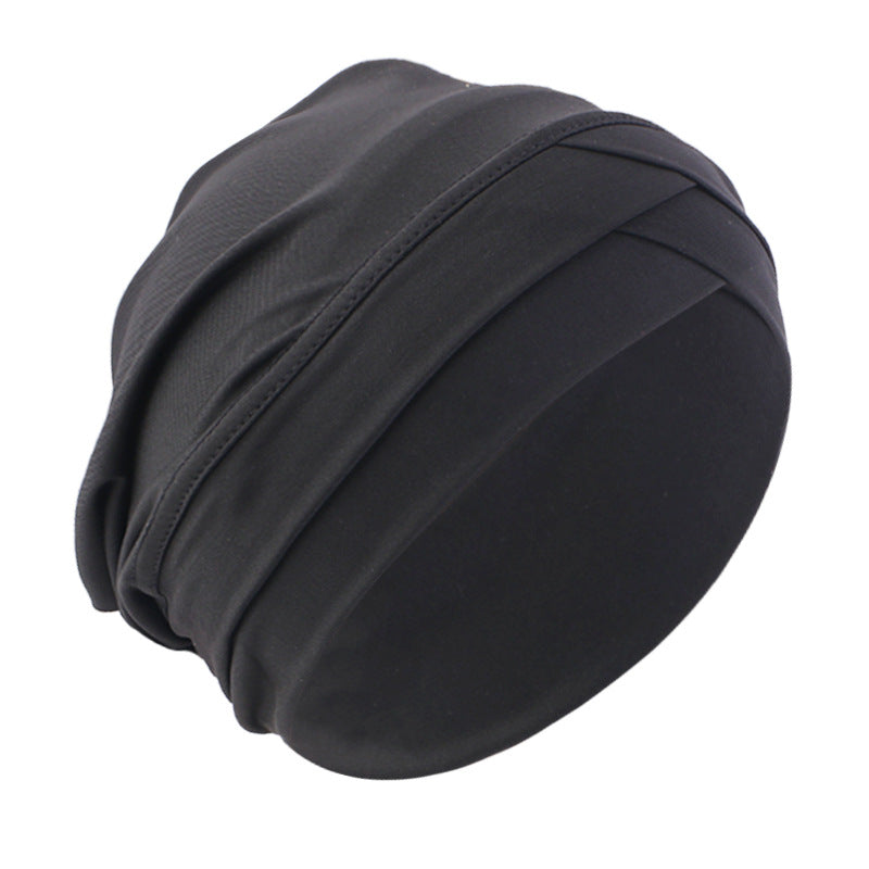 Cross-border supply of double cross elastic turgear hat ethnic wind base cap chemotherapy hat JDT-476