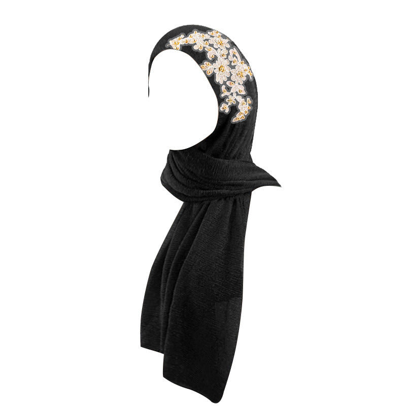 Golden bead accessories, pleated scarves, wrapped scarves, wrapped scarves, wrapped scarves, headscarves, hats, JDWJ-30-1