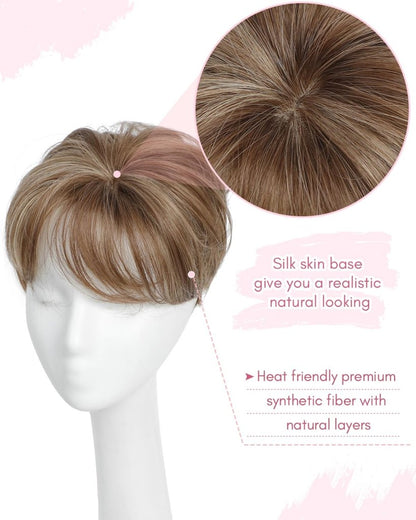 Hair Topper Short Pixie Cut Pieces for Women with Thinning Human Hair Wigs
