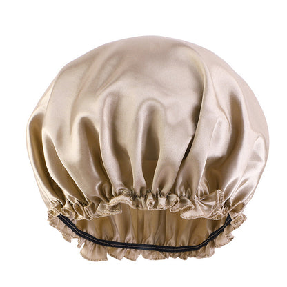 Satin lace nightcap women's round cap hair care CAP Beauty hair cap TJM-250