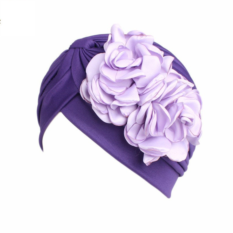 Amazon Solid Color Stretch Hat Indian Yoga Hat Ethnic Hat Chemotherapy Cap TJM-24H