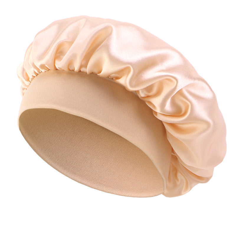 European and American Popular Children's Elastic Wide-brimmed Nightcap Sardin Round Hat Hair Care Tapes TJM-301