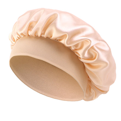European and American Popular Children's Elastic Wide-brimmed Nightcap Sardin Round Hat Hair Care Tapes TJM-301