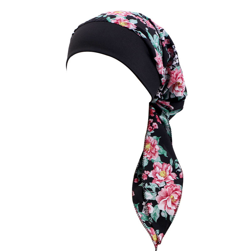 Cross Border Hat Stretch Wide Rim Nightcap Headwear Hair Care Hat JDT-329C