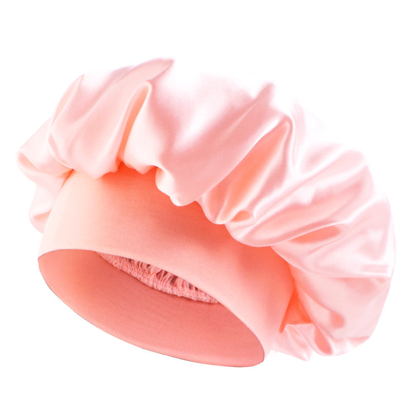 European and American Popular Children's Elastic Wide-brimmed Nightcap Sardin Round Hat Hair Care Tapes TJM-301