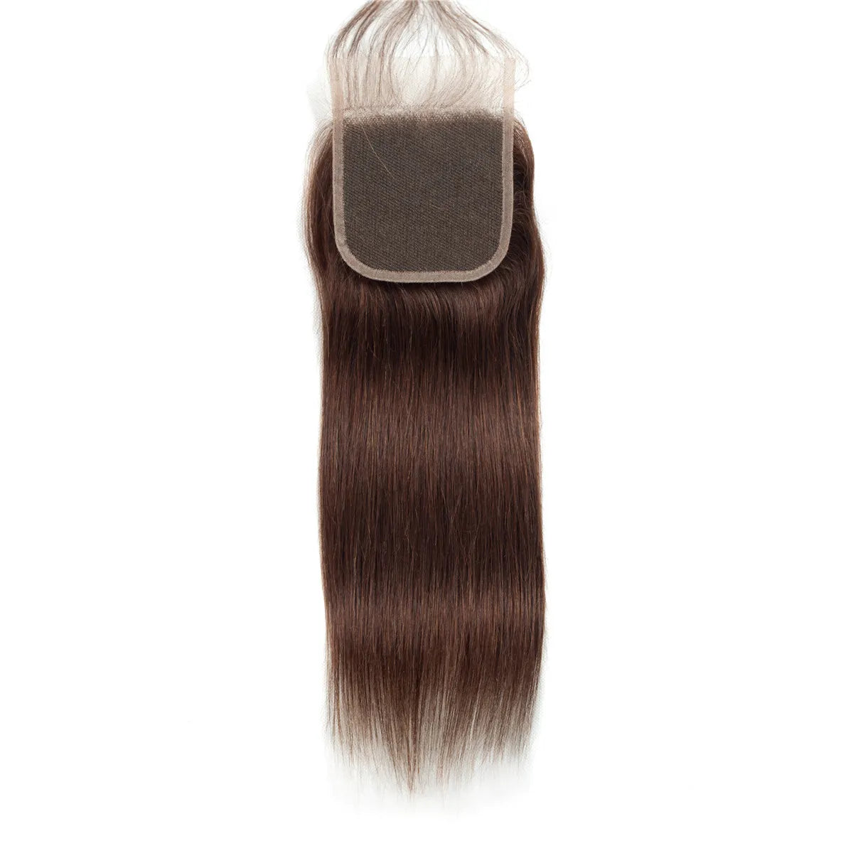 Wigsbuy Straight Hair Closure #2 Dark Brown Human Hair Lace Closure 10-20 Inches
