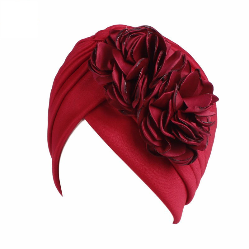 Amazon Solid Color Stretch Hat Indian Yoga Hat Ethnic Hat Chemotherapy Cap TJM-24H
