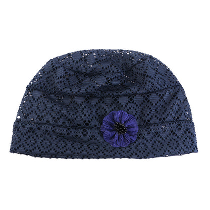 New Style Cut Out Mesh Turban Hat, Pullover Hat, Confinement Hat, Women's Hair Care Hat Jdu-141