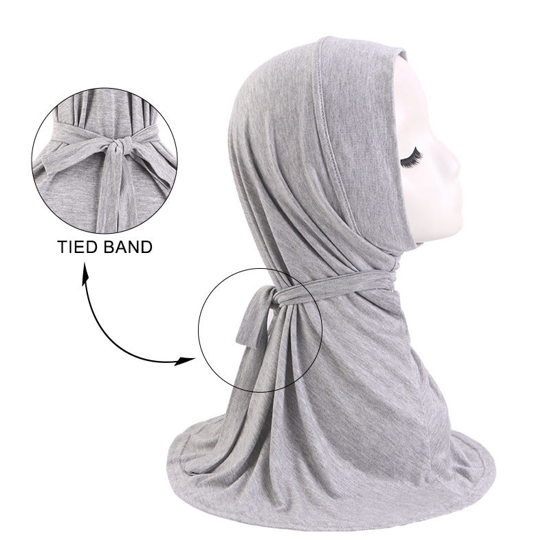 New Cross-Border Modal Cotton Headscarf with Tie Straps, Long Headscarf, Headwrap Hat, Headscarf Hat Jdt-490E