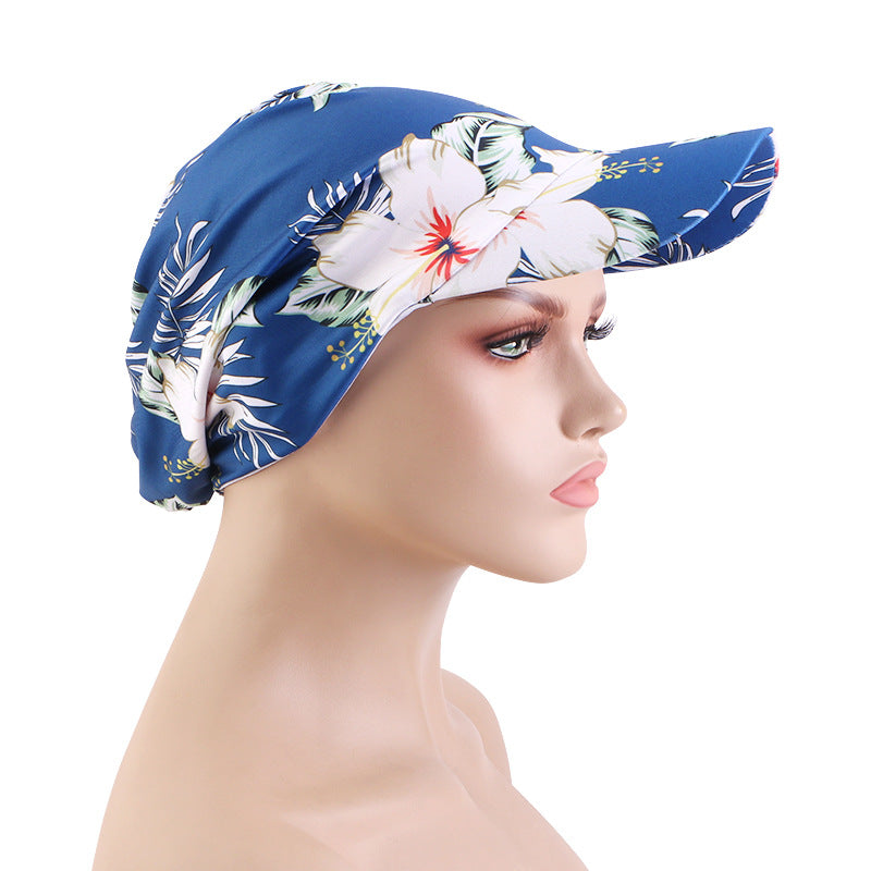 New Spring and Summer Printed Brimmed Baseball Cap for Outdoor Travel and Sun Protection, Head-Covering Cloth Hat Jdt-234K
