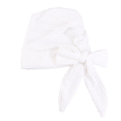 Cross-Border Supply Pleated Style Ribbon Headscarf Hat, Head Wrap Hat, Hair Care Band Hat, Chemotherapy Hat Jdt-31D
