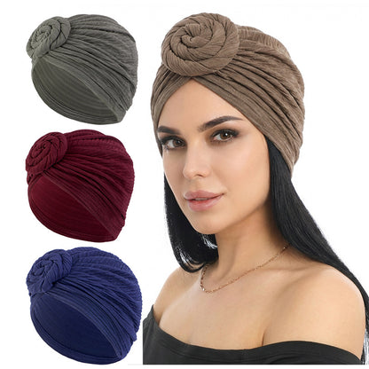 Amazon Retro Floral Pattern Snail Pattern Headscarf Hat Chemo Hat Head Wrap Cloth Hat Jdt-282I