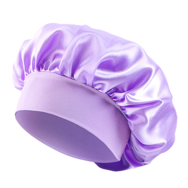 European and American Popular Children's Elastic Wide-brimmed Nightcap Sardin Round Hat Hair Care Tapes TJM-301