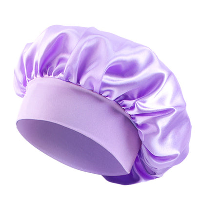 European and American Popular Children's Elastic Wide-brimmed Nightcap Sardin Round Hat Hair Care Tapes TJM-301