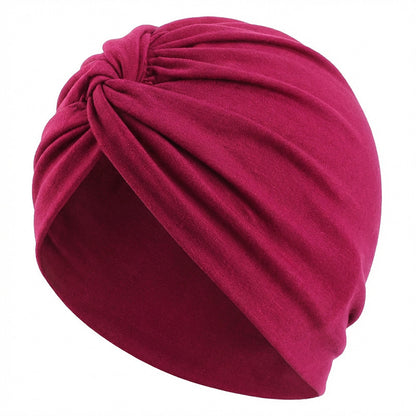 New Thickened Ethnic Style Elastic Cross-Twist Hat, Headscarf Hat, Indian Hat, Headwrap Hat Jdt-163J