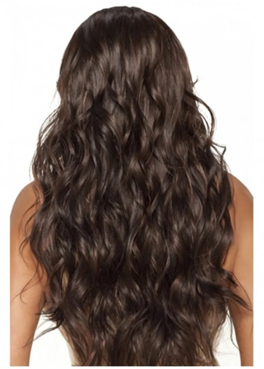 Long African American Wigs Loose Wave Synthetic Hair Women Wig 24 Inches