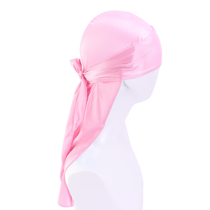 Foreign trade hat imitation silk pirate hat bag turban hat hip-hop Cape hat can be customized LOGO printing