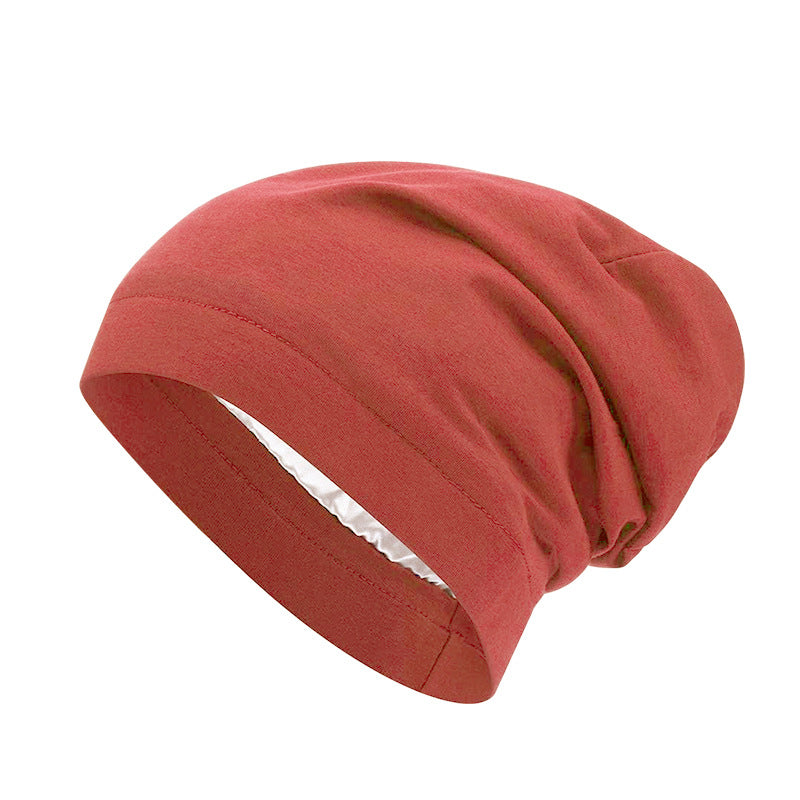 Europe and the United States popular elastic wide-brimmed turtle hat lined with Sade home cap chemotherapy cap Amazon