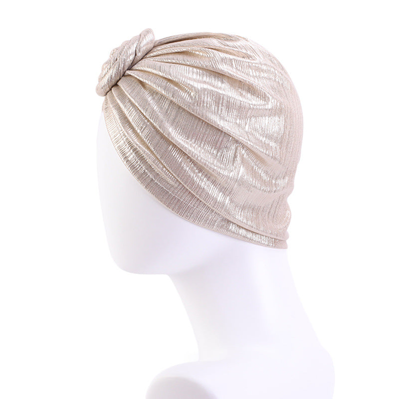Amazon Retro Floral Fashion Hat, Knotted Ball Turban Hat, Chemotherapy Hat