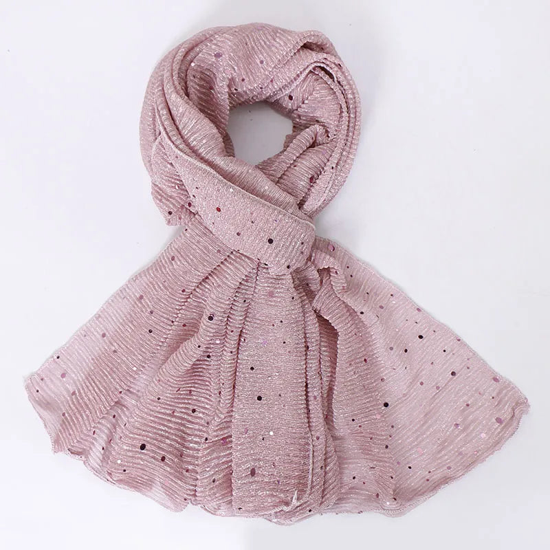 Paillette Chiffon Scarf