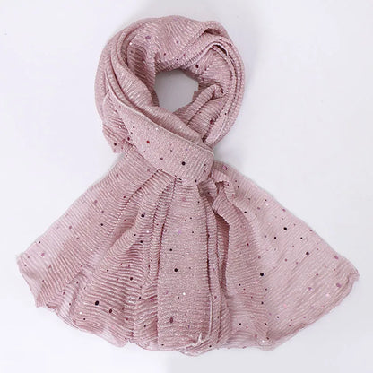 Paillette Chiffon Scarf