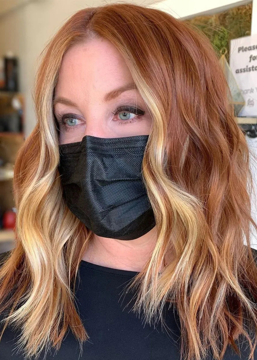 Sexy Women's Natural Wavy Layered Blonde Color Medium Human Hair Capless Wigs 14Inch