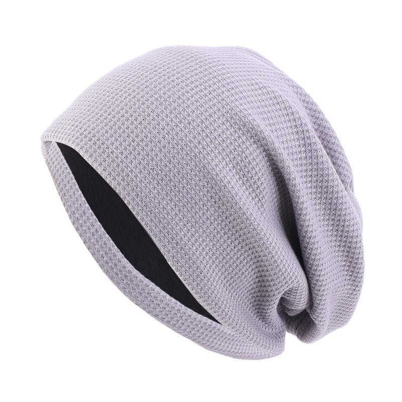 Winter cotton waffle pullover cap moon cap pile long cap nightcap TTM-132