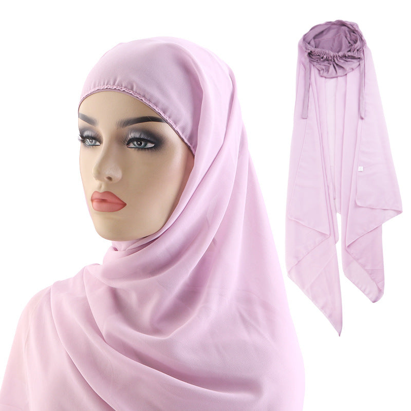 Cross-Border Spring and Summer Style Breathable Women's Headscarf and Hat Combo Jdt-31-1A