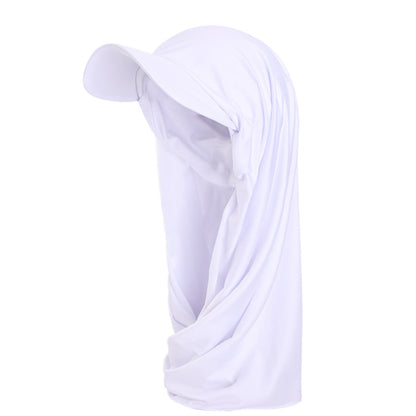 Ethnic brim headscarf hat brim scarf integrated hat wrap headscarf outdoor toe cap sun hat JDBQM-76E