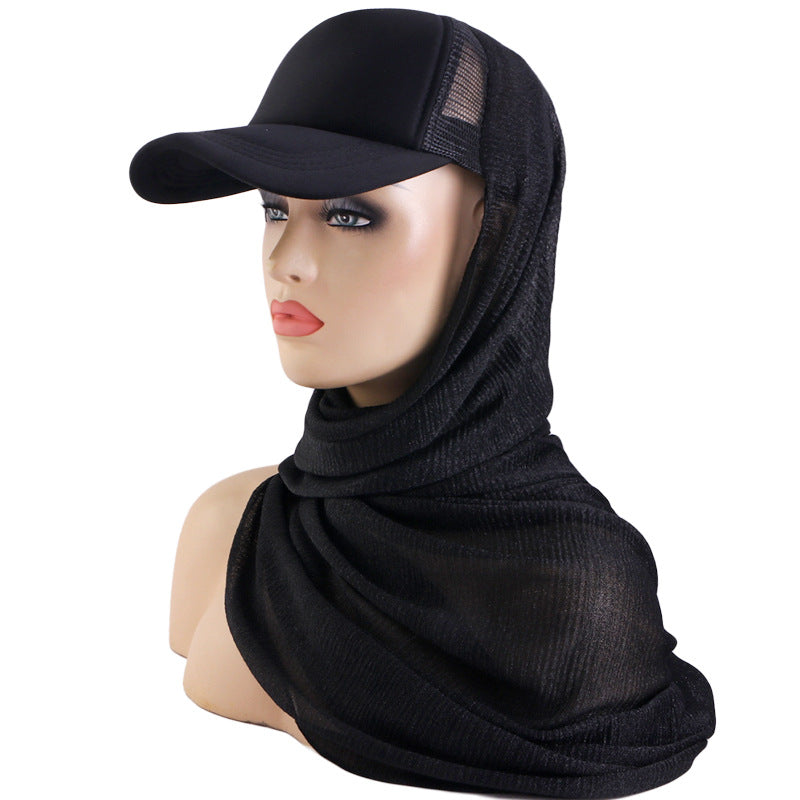 Summer Breathable Mesh Duck Tongue Baseball Scarf Cap Sunshade Tape Cap Outdoor Anti-Sunscreen Tape JDBQM-68A