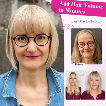 Human Hair wigs Pieces 6 Inch Hair Toppers Top Hair Extensions