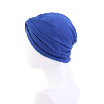 Ethnic Style Turban Hat, Imitation Cotton Twisted Cross Hat, Indian Hat, Chemotherapy Hat, Baotou Hat