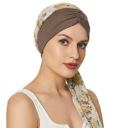 Cross-Border Custom Chiffon Ribbon Outdoor Beach Headscarf Professional Headscarf Factory Custom-Made According to Sample Jdt-456C