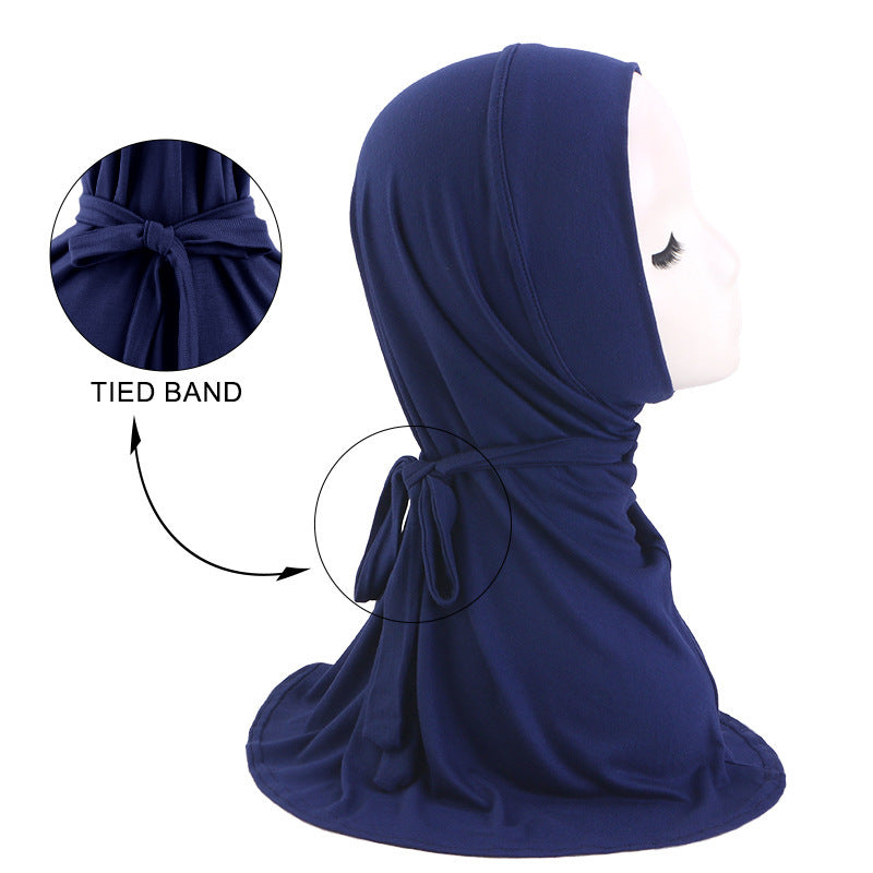New Cross-Border Modal Cotton Headscarf with Tie Straps, Long Headscarf, Headwrap Hat, Headscarf Hat Jdt-490E