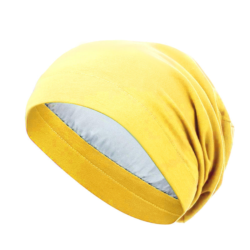 Europe and the United States popular elastic wide-brimmed turtle hat lined with Sade home cap chemotherapy cap Amazon