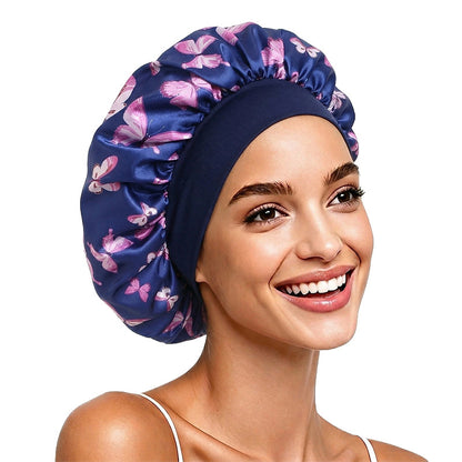 Foreign Trade Custom Logo Satin Sleep Cap, Imitation Silk Shower Cap, Beauty Care Cap, Professional Sleep Cap Factory