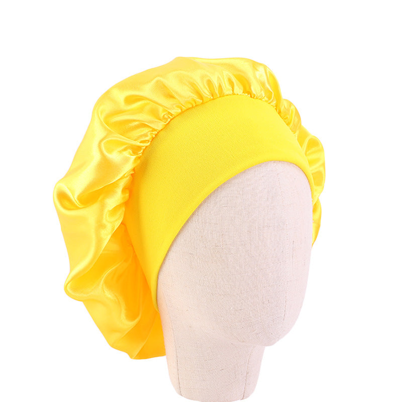 Children's Wide-brimmed Nightcap Stretch Hair Band Hat Baby's Tape Hat K-21