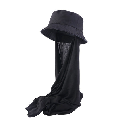 Summer ethnic hat basin hat scarf integrated hat sun-proof fisherman hat scarf toe cap JDPM-58