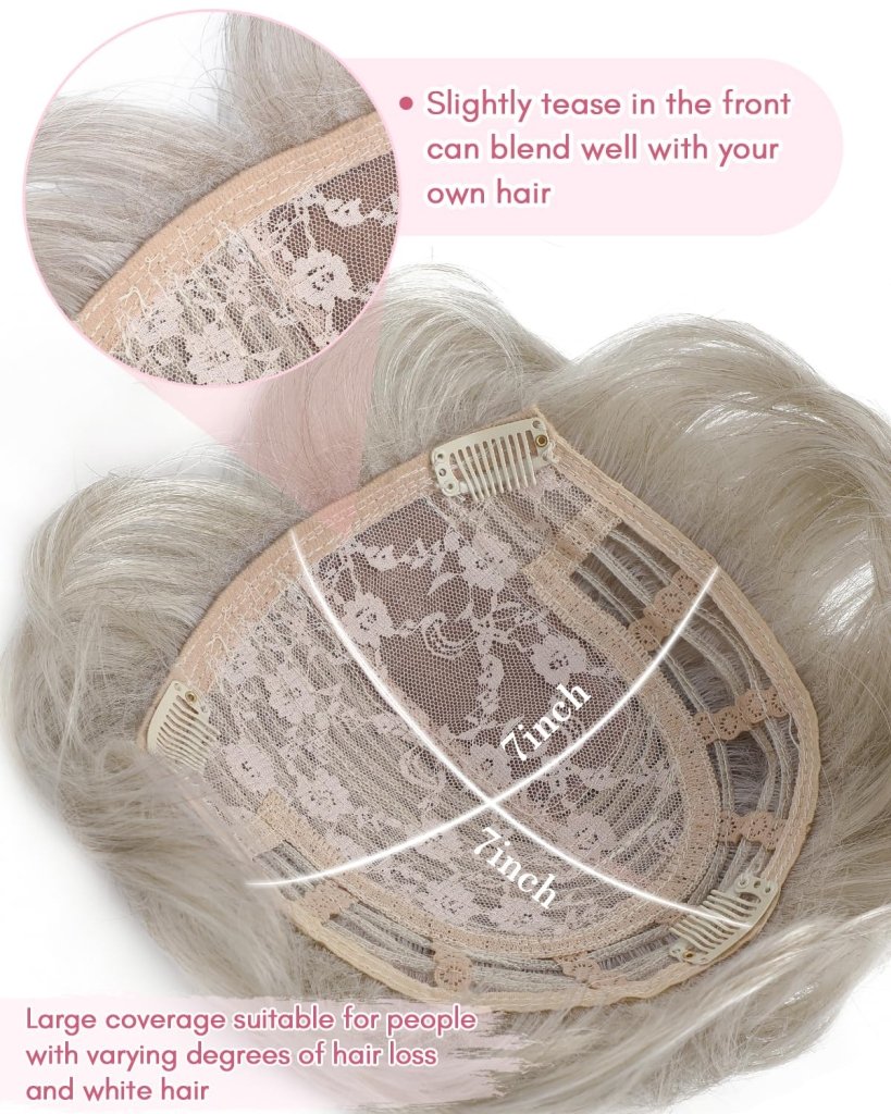 Hair Topper Short Pixie Cut Pieces for Women with Thinning Human Hair Wigs