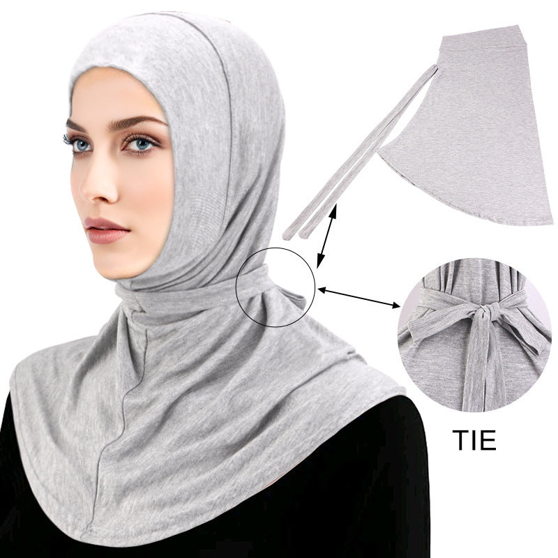 New Cross-Border Modal Cotton Headscarf with Tie Straps, Long Headscarf, Headwrap Hat, Headscarf Hat Jdt-490E