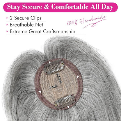 Human Hair wigs Pieces 6 Inch Hair Toppers Top Hair Extensions