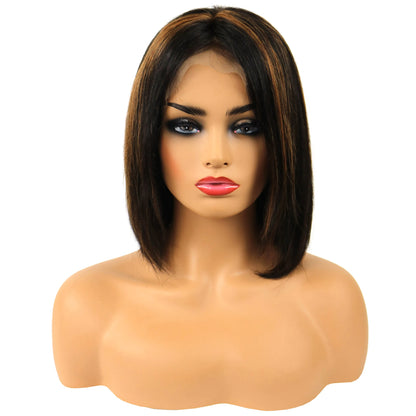 Gabrielle Union Medium Straight Lace Front Human Hair Wig 14 Inches