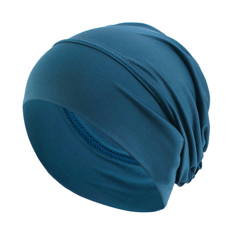 Cross-border supply of ethnic-style elastic turf cap base cap chemotherapy cap baotou hair care cap JDT-485