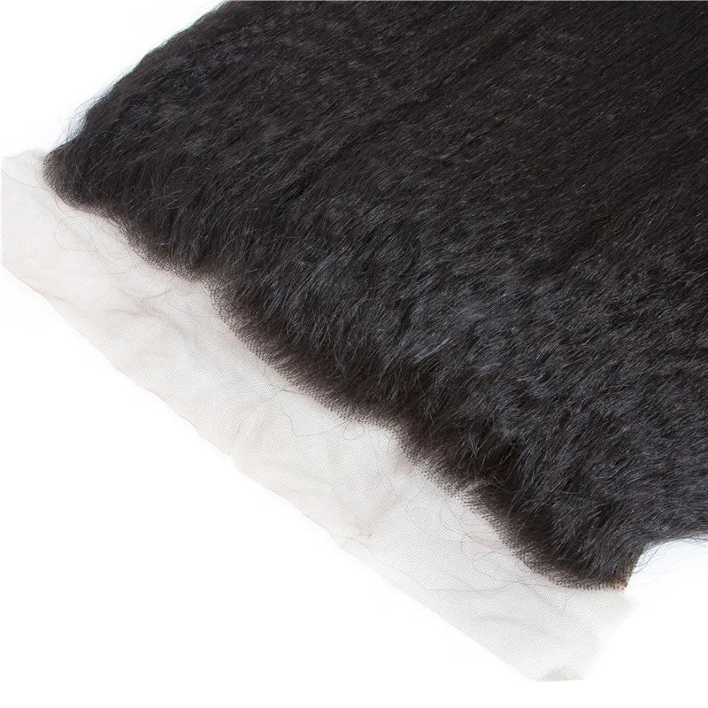 Wigsbuy Vigin Human Hair Brazilian Kinky Straight Lace Frontal 13*4