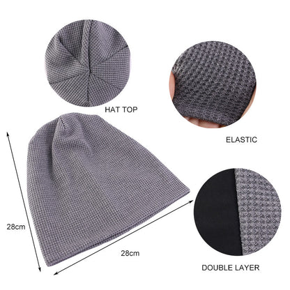 Winter cotton waffle pullover cap moon cap pile long cap nightcap TTM-132