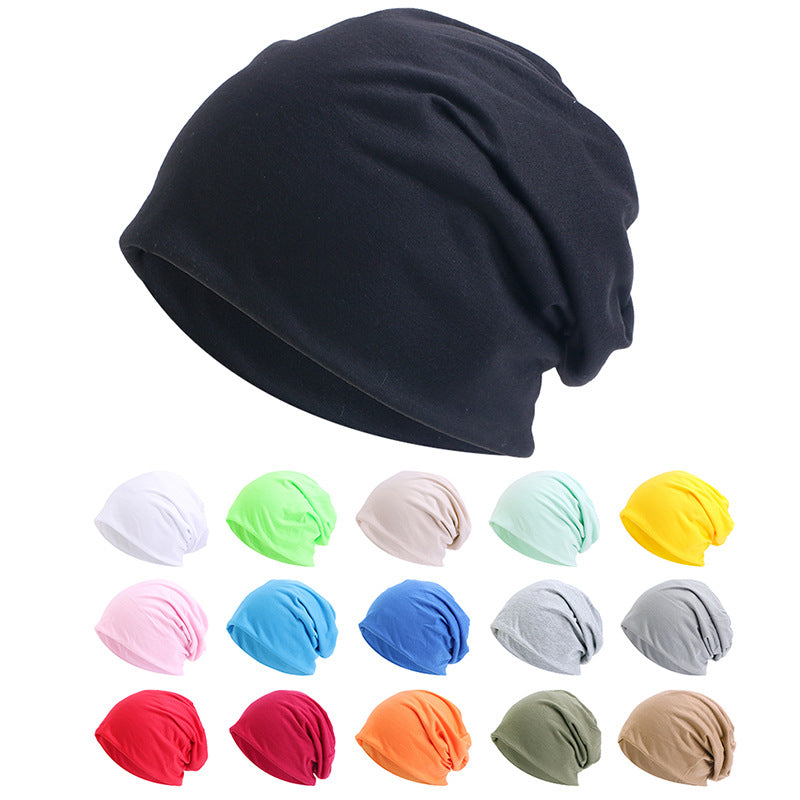 Amazon New Men's and Women's Plain Light Plate Cotton Pullover Cap Baotou Moon Cap Tone Cap JDU-54